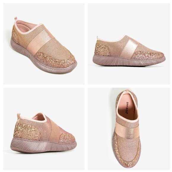 Shoes - Rose Gold Glitter Sneakers (Size 8.5)